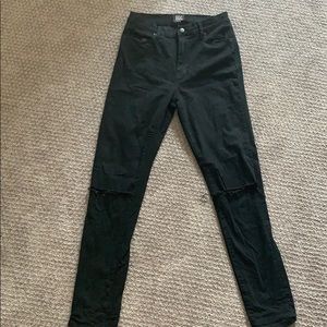 Black denim jean